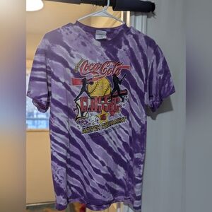 Vintage Coca-Cola Classic Purple Tie-Dye T-Shirt
